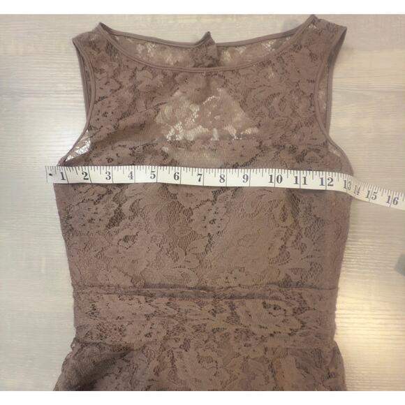 AMSALE Open-Back Lace Maxi Dress Size 0 - Picture 6 of 9